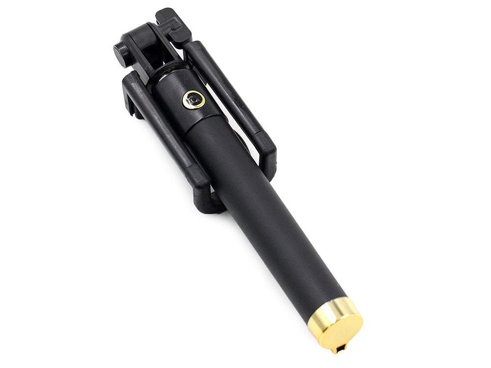 Selfiju kāts ar pogu fotoattēlu uzņemšanai