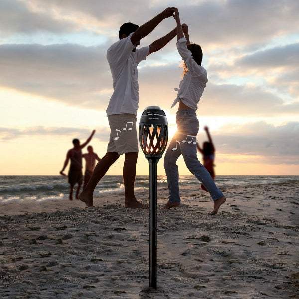 Bezvadu skaļrunis ar LED liesmas efektu