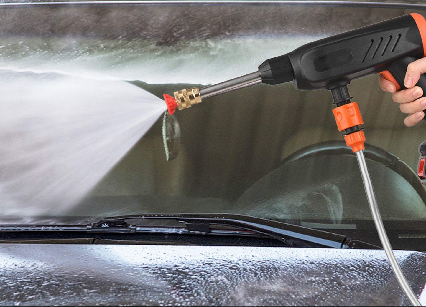 Bezvadu spiediena mini mazgatājs +2 akumulatori