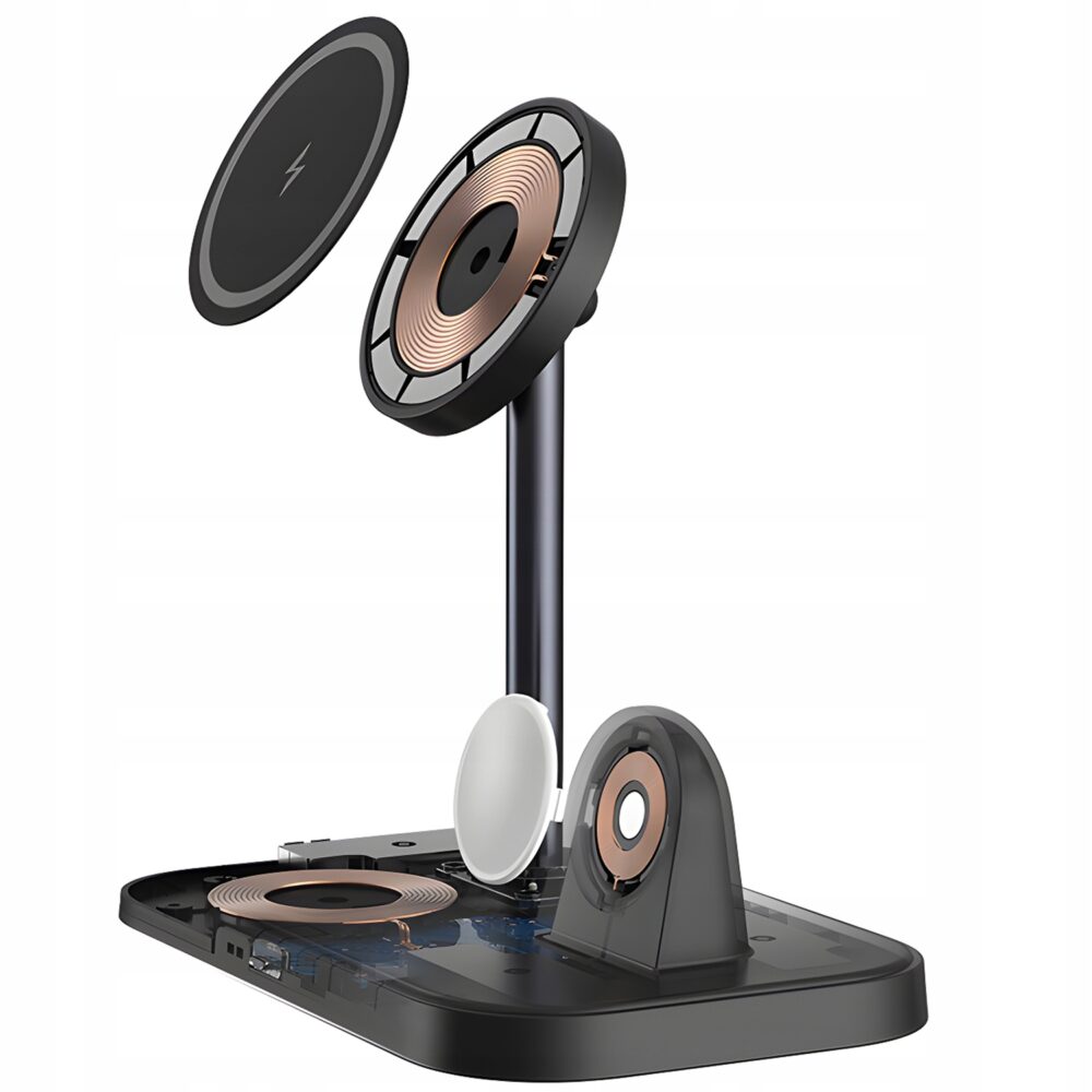 3in1 uzlādes stacija, melna