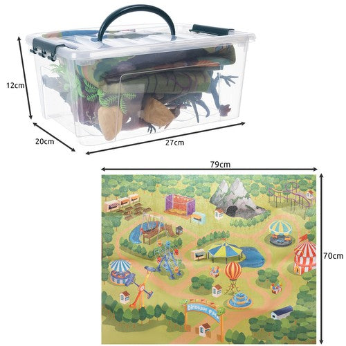 Dinozauri — figūriņas + paklājiņš