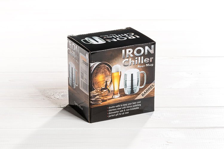 Alus kauss, atdzesējoša tērauda muca