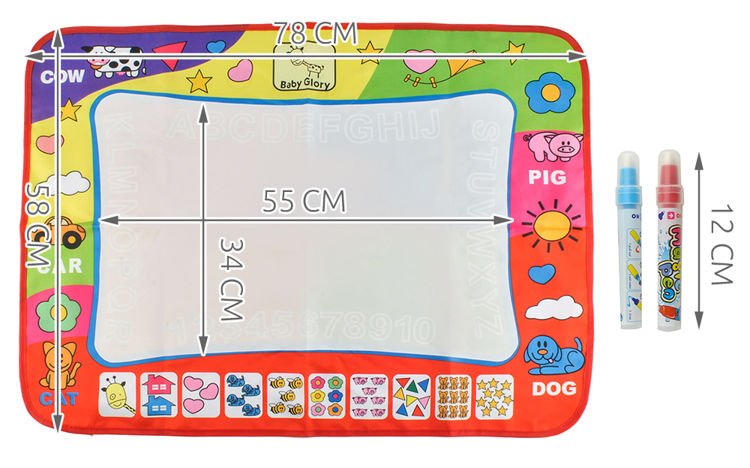 Ūdens zīmēšanas paklājiņš