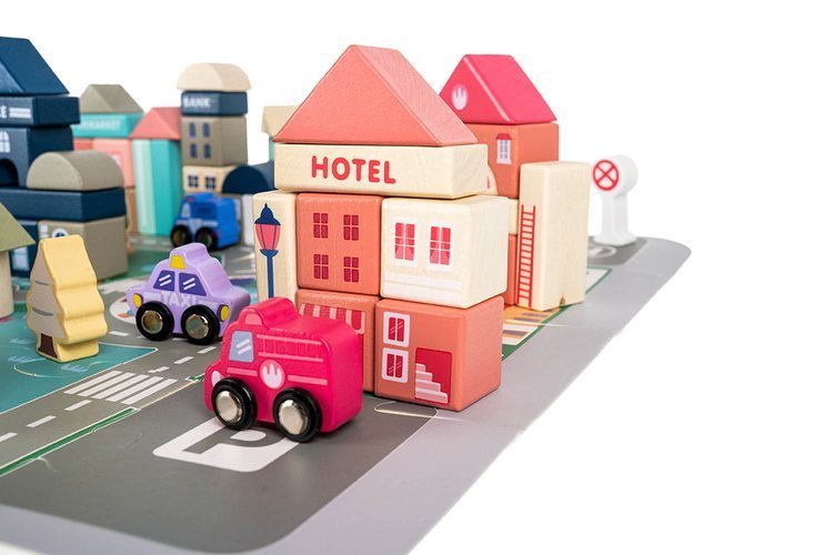 Koka bloki - pilsēta