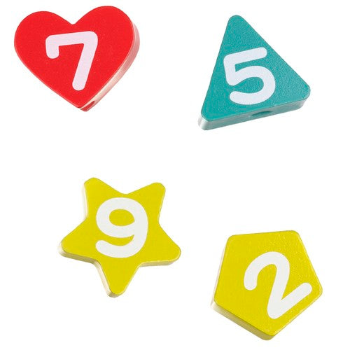 Koka rotaļlieta pulkstenis