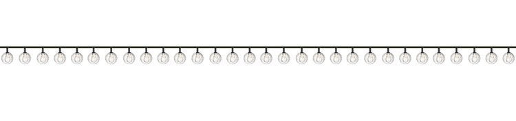 Āra lampa ar saules panel, 30 bumbiņasi IP65