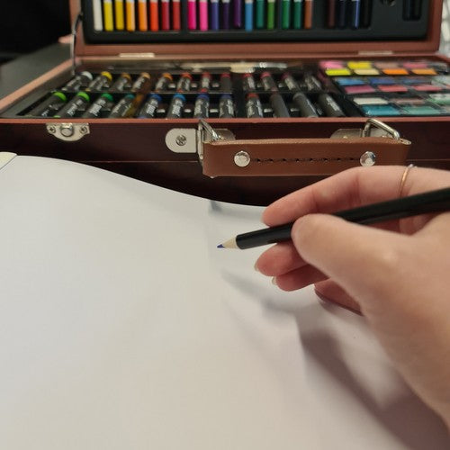 Zīmēšanas komplekts čemodānā