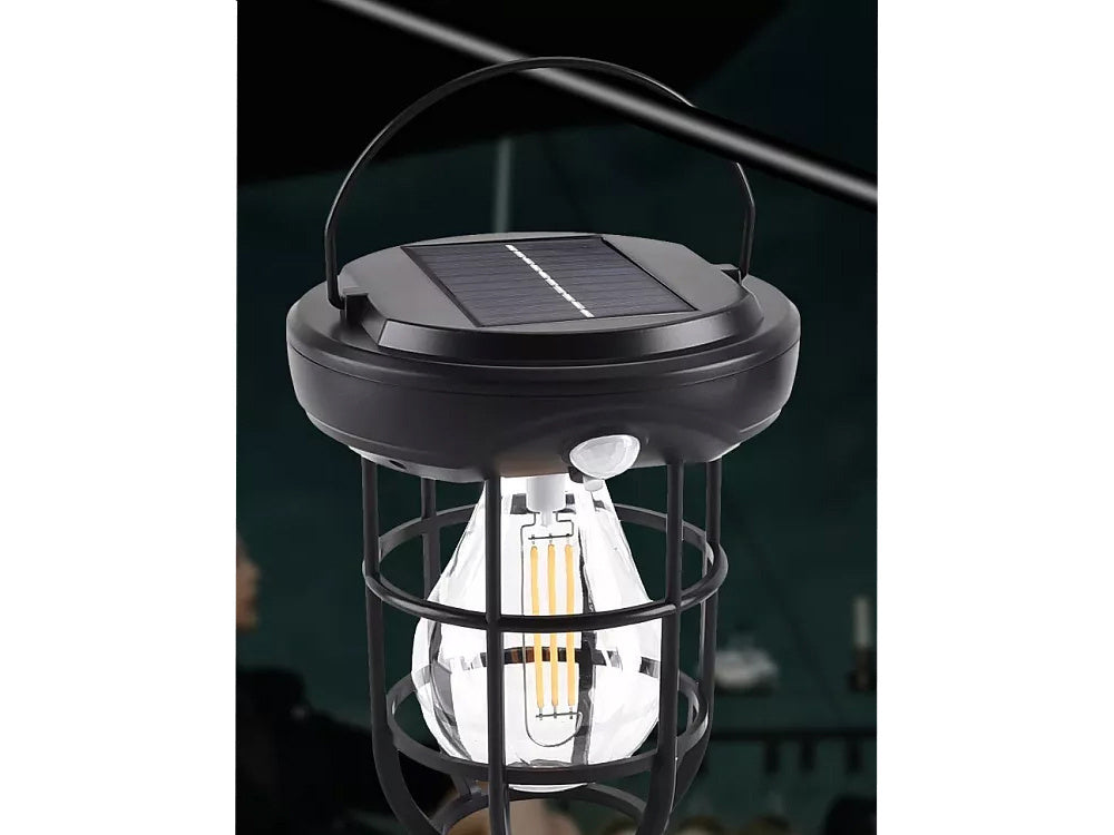 Saules lampa ar krēslas kustības sensoru, 3 režīmi, 3 LED, 1800lm, ūdensizturīga