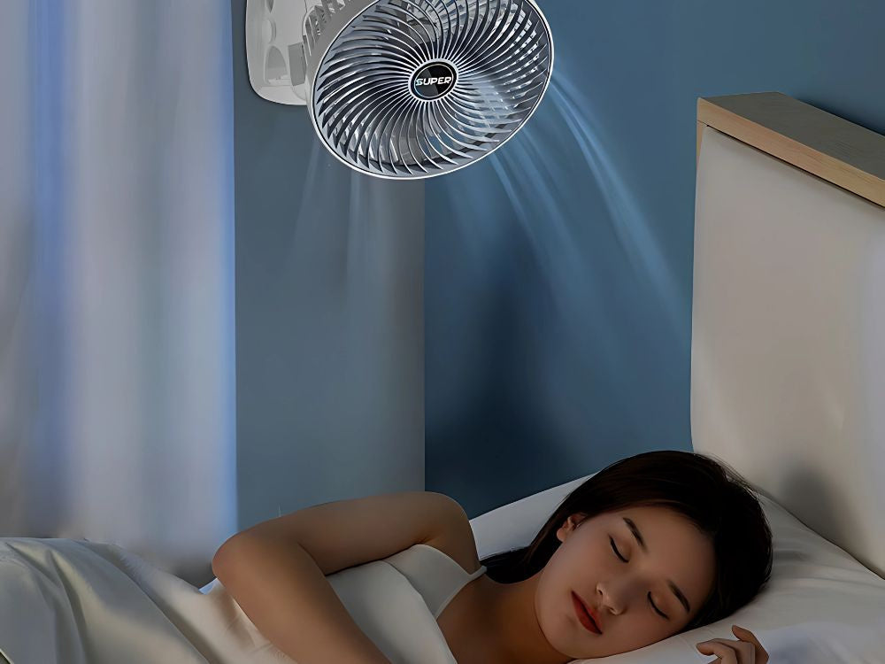 Galda ventilatora statīvs ar klipsi, 3 ātrumi, bezvadu, rokas ventilators