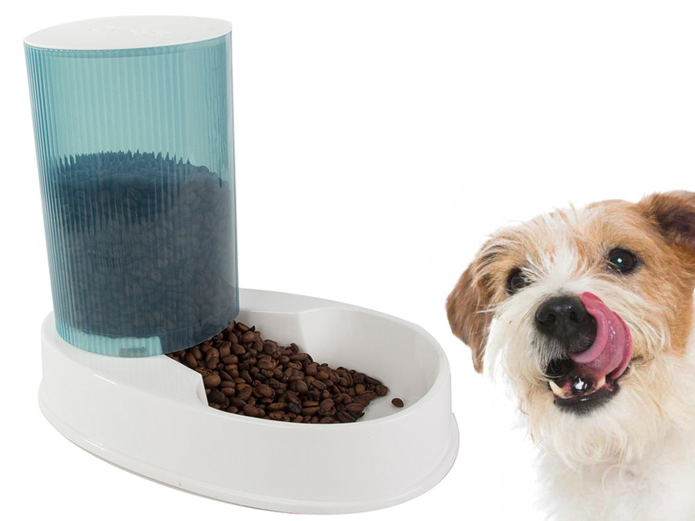 Suņu barības dozators kaķu barības bļoda automātiska sausās barības dozatora