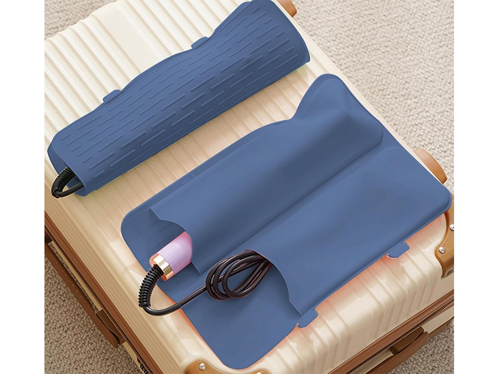 Silikona pārvalka soma matu žāvētāja lokšķērēm un ceļojumu futrālim