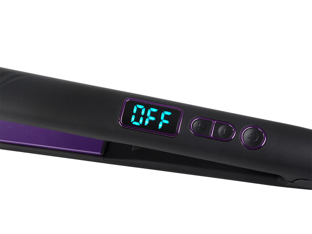 Matu taisnotājs ar temperatūras kontroli un keramiku matu taisnošanai