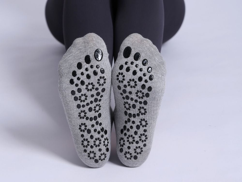 Neslīdošas, elpojošas kokvilnas jogas zeķes pēdām, 36–40