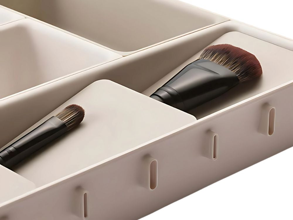 Liels kosmētikas organizatora modulārs atvilktnes ieliktnis 12 preces