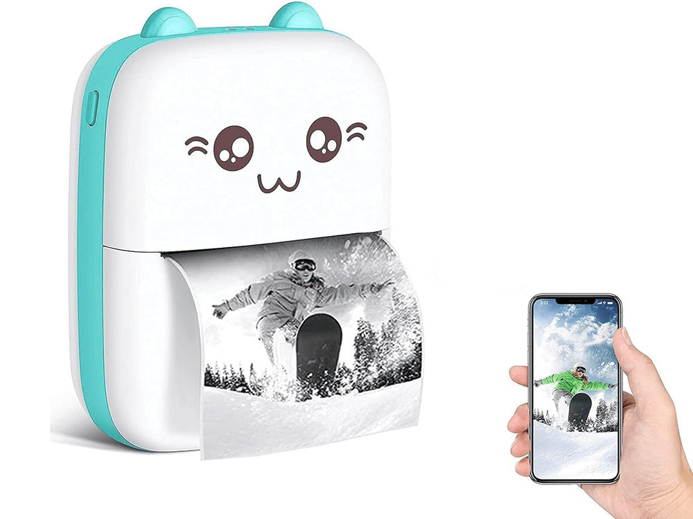 Mini termoprinteris bezvadu pārnēsājams foto piezīmju printeris