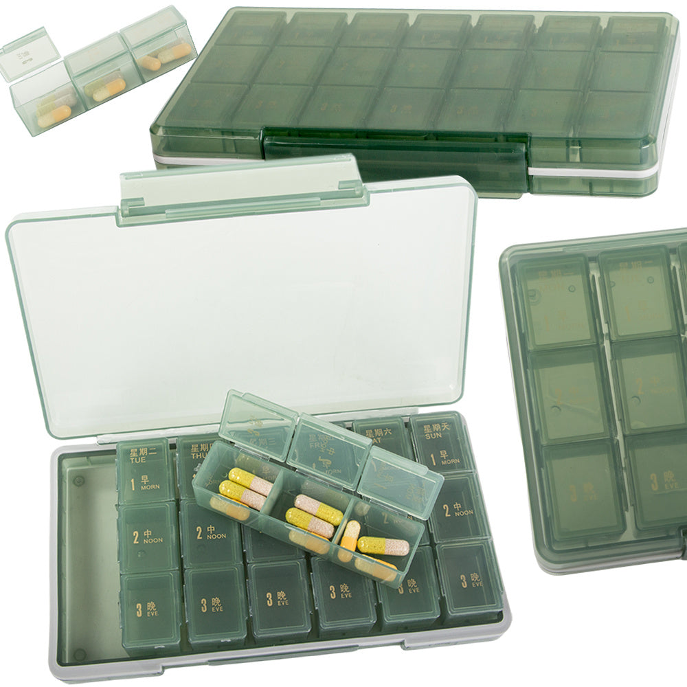 Zāļu iepakojums tablešu kastīte diennakts laiks zāļu kasete nedēļas