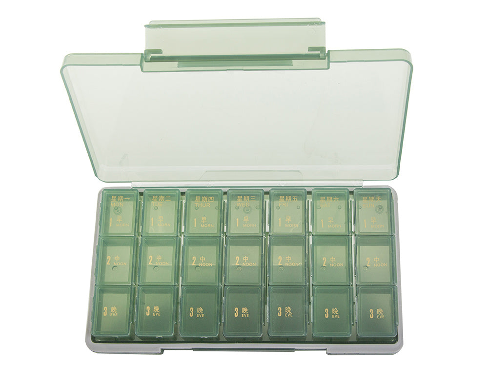 Zāļu iepakojums tablešu kastīte diennakts laiks zāļu kasete nedēļas