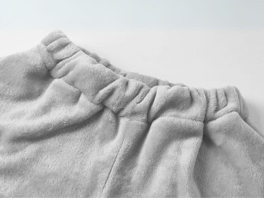 Silta sieviešu divdaļīga pidžama ar kapuci, mīksta plīša, īsa M izmērs