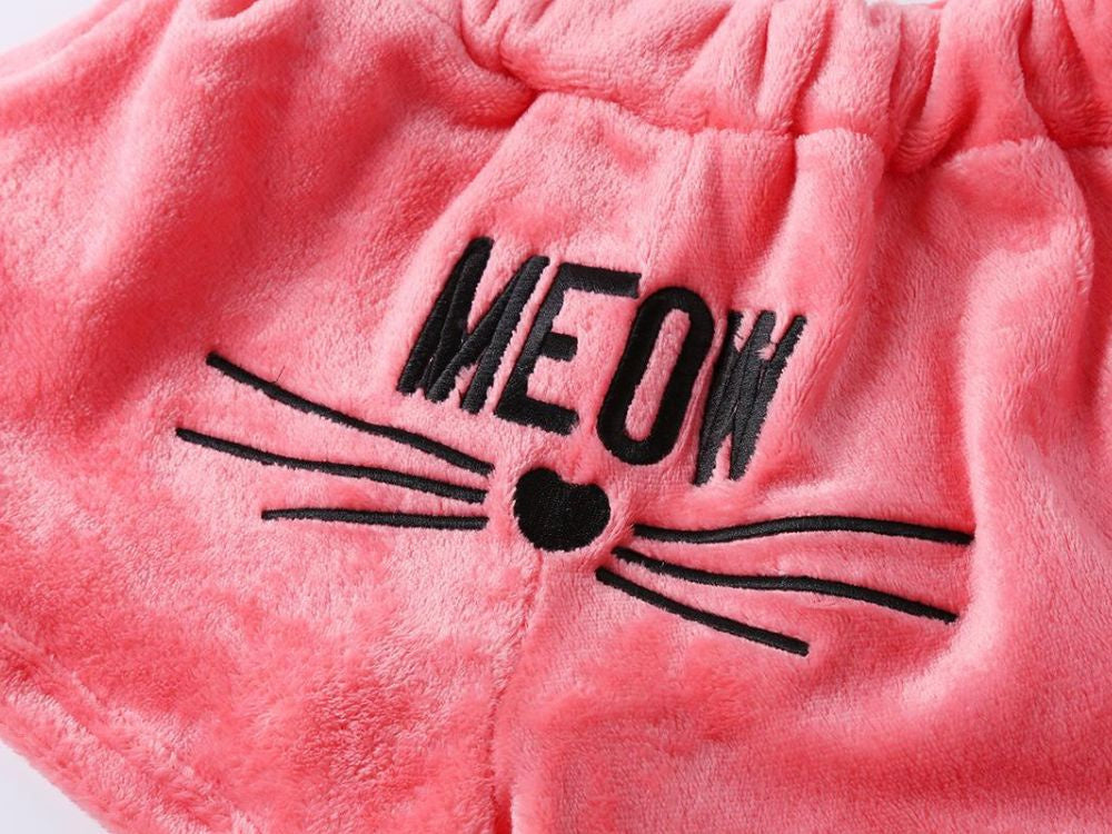 Silta sieviešu divdaļīga pidžama ar kapuci, mīksta plīša, īsa M izmērs