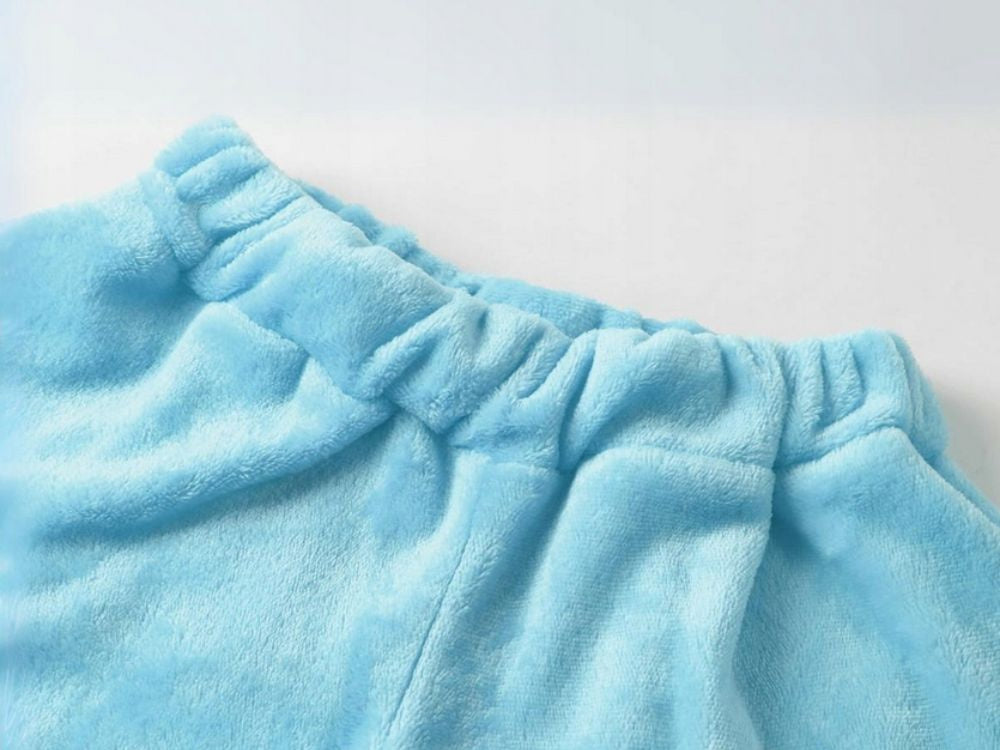 Silta sieviešu divdaļīga pidžama ar kapuci, mīksta plīša, īsa M izmērs