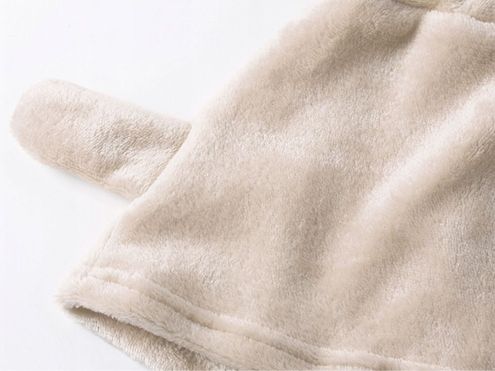 Silta sieviešu divdaļīga pidžama ar kapuci, mīksta plīša, īsa XL izmēra