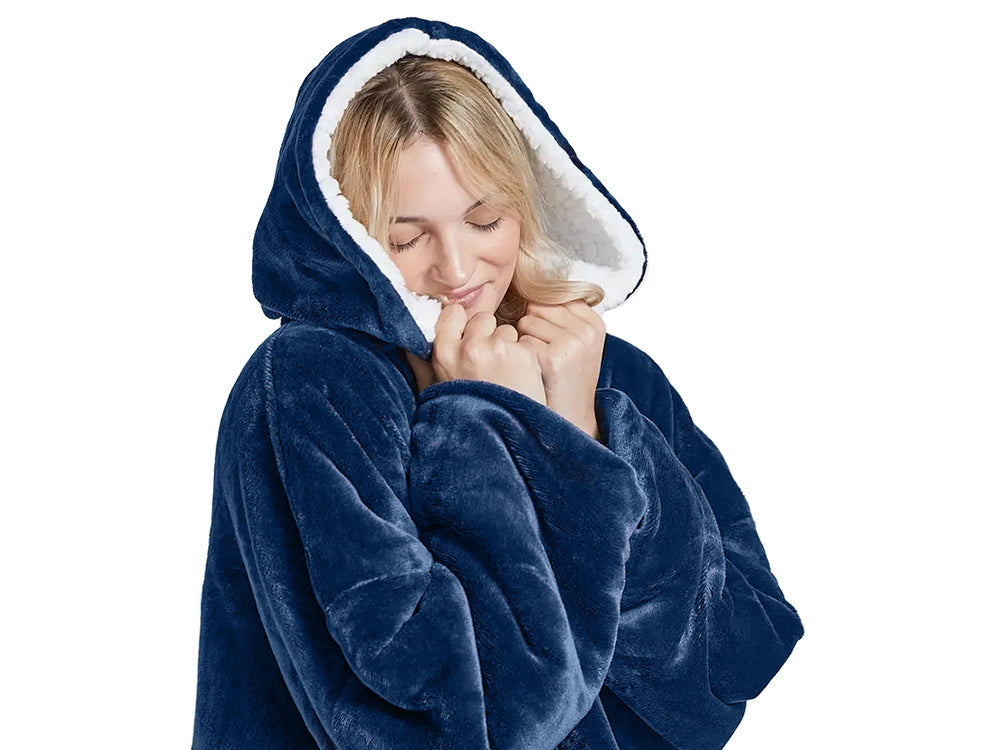 Silta sporta sedziņa ar lielu, oversized, biezu, mīkstu kapuci, gara, XXL izmēra halāta formā