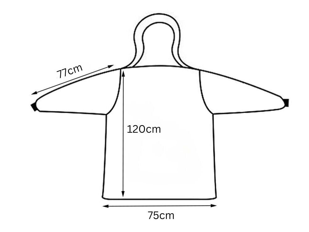 Silta sporta sedziņa ar lielu, oversized, biezu, mīkstu kapuci, gara, XXL izmēra halāta formā