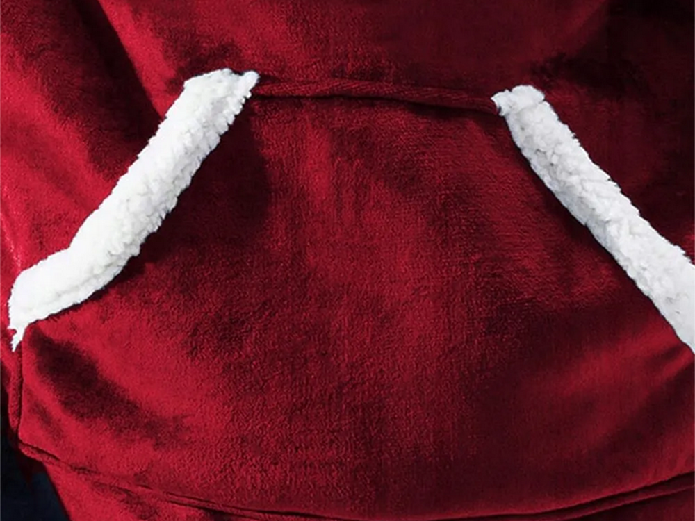 Silts sporta krekls ar lielu segu xxl 2in1 biezu kažokādu un mīkstu kapuci halāts