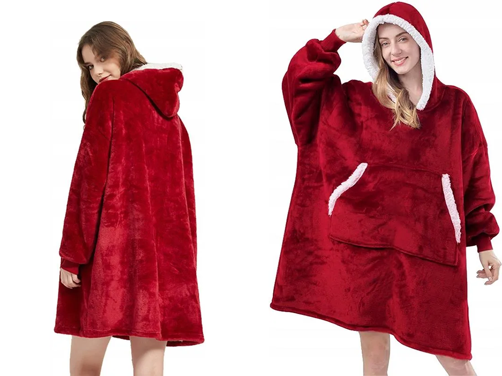 Silts sporta krekls ar lielu segu xxl 2in1 biezu kažokādu un mīkstu kapuci halāts