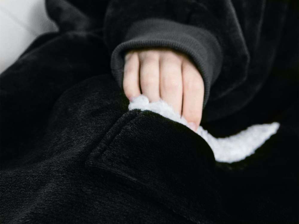 Silts sporta krekls ar lielu segu xxl 2in1 biezu kažokādu un mīkstu kapuci halāts