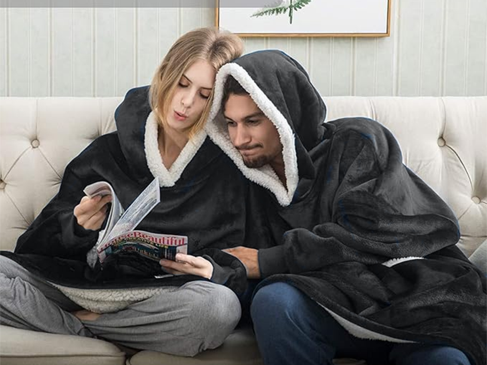 Silts sporta krekls ar lielu segu xxl 2in1 biezu kažokādu un mīkstu kapuci halāts