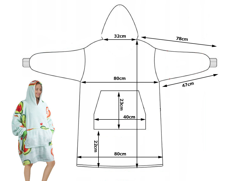 Silta avokado krāsas sporta džempera oversize sega xxl 2in1 bieza mākslīgās kažokādas mīksta sega ar kapuci