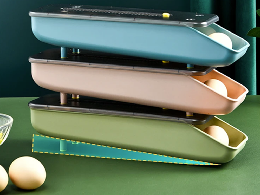 Olu kastes ledusskapja organizatora olu paplāte