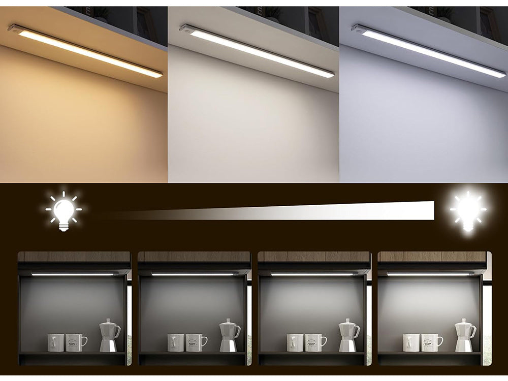 USB 30 cm roktura lampa, USB 30 cm klipši atvilktnes sensoram