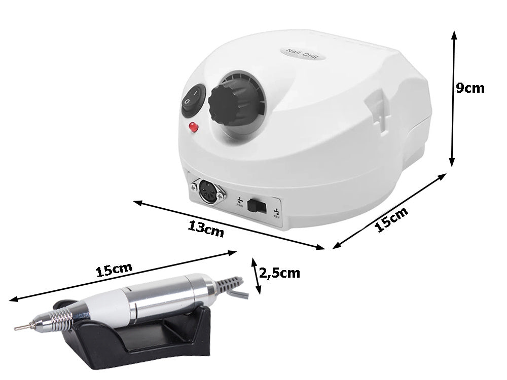 Nagu frēzēšanas mašīna manikīram, pedikīram + griezējiem 65w profesionāla mājai