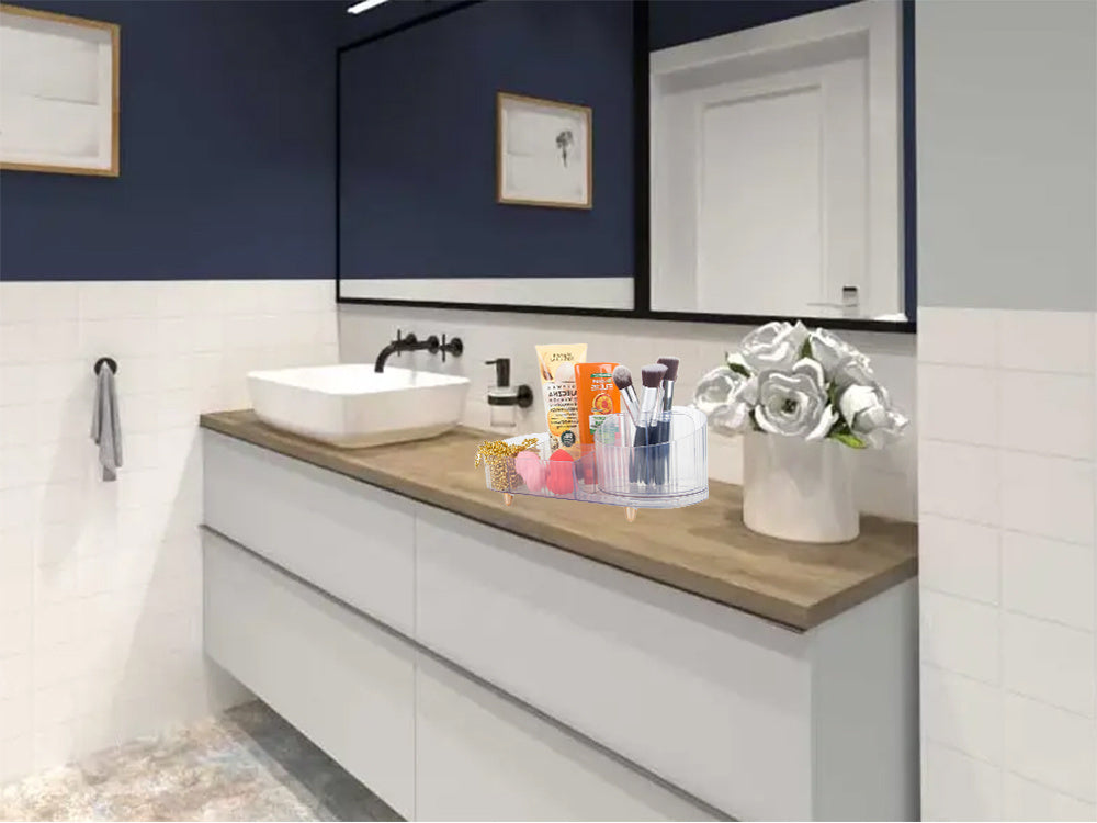 kosmētikas organizators rotaslietu otu turētājs grozāms otu turētājs