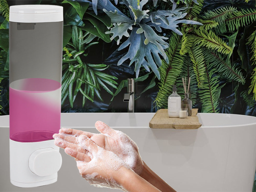 Ziepju želejas šķidrā šampūna dozators, sienas dozators, 300 ml, kulons