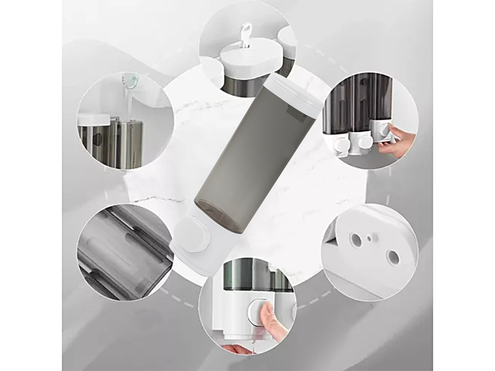 Ziepju želejas šķidrā šampūna dozators, sienas dozators, 300 ml, kulons