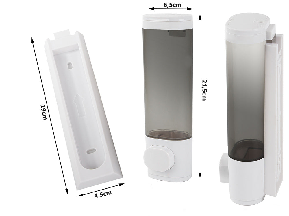 Ziepju želejas šķidrā šampūna dozators, sienas dozators, 300 ml, kulons