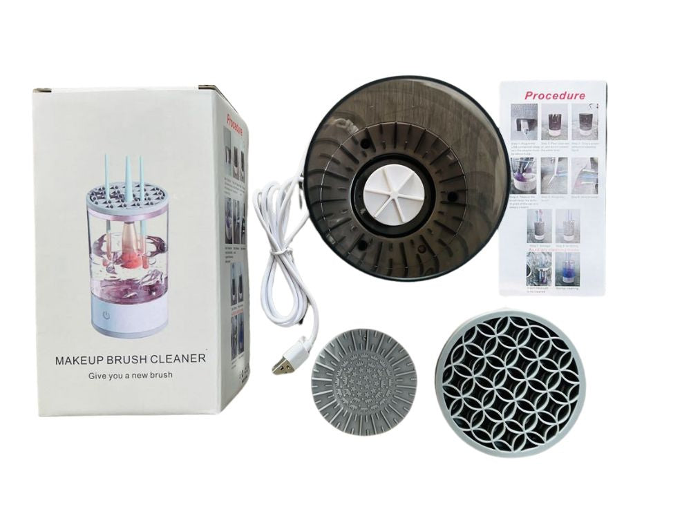 Tīrīšanas statīvs, birste, žāvētājs, kosmētikas sūkļi, USB