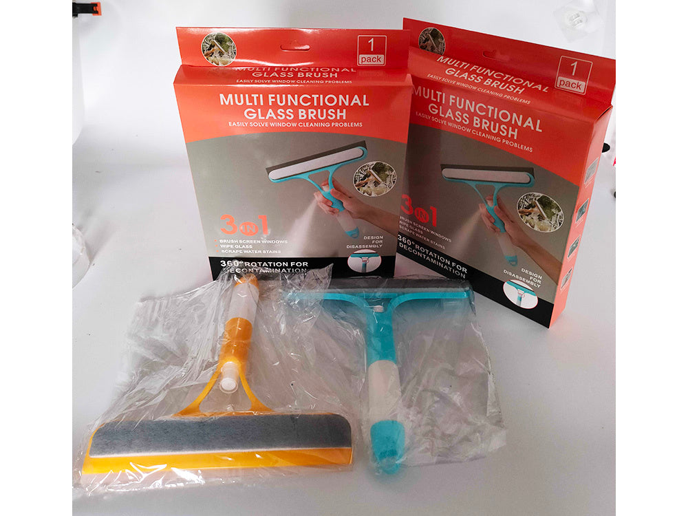 Logu tīrīšanas slotiņa ar birsti kabīnes tīrīšanai