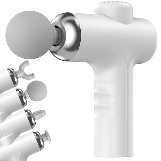 Muguras masāžas pistoles ķermeņa kāju masieris spēcīgs masāžas pistoles 4 uzgaļi