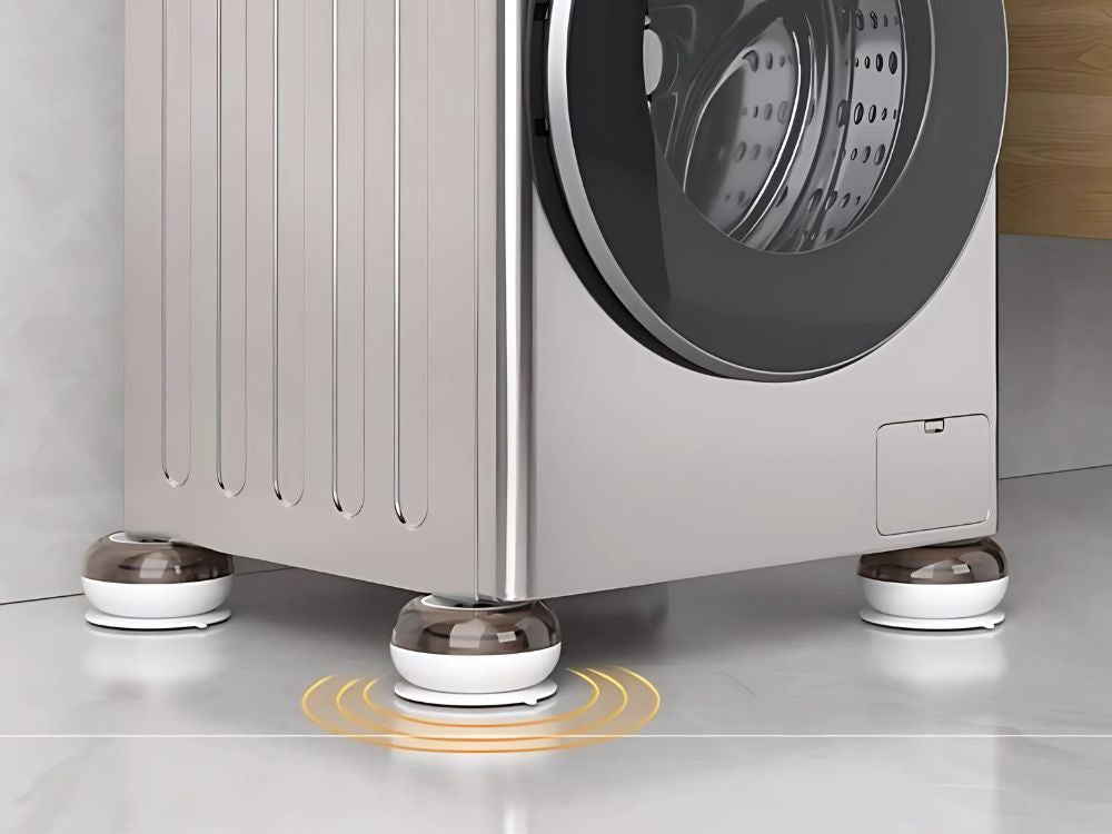 Vibrācijas novēršanas spilventiņi veļas mašīnai, mēbelēm, trauku mazgājamajai mašīnai, 4 gab.