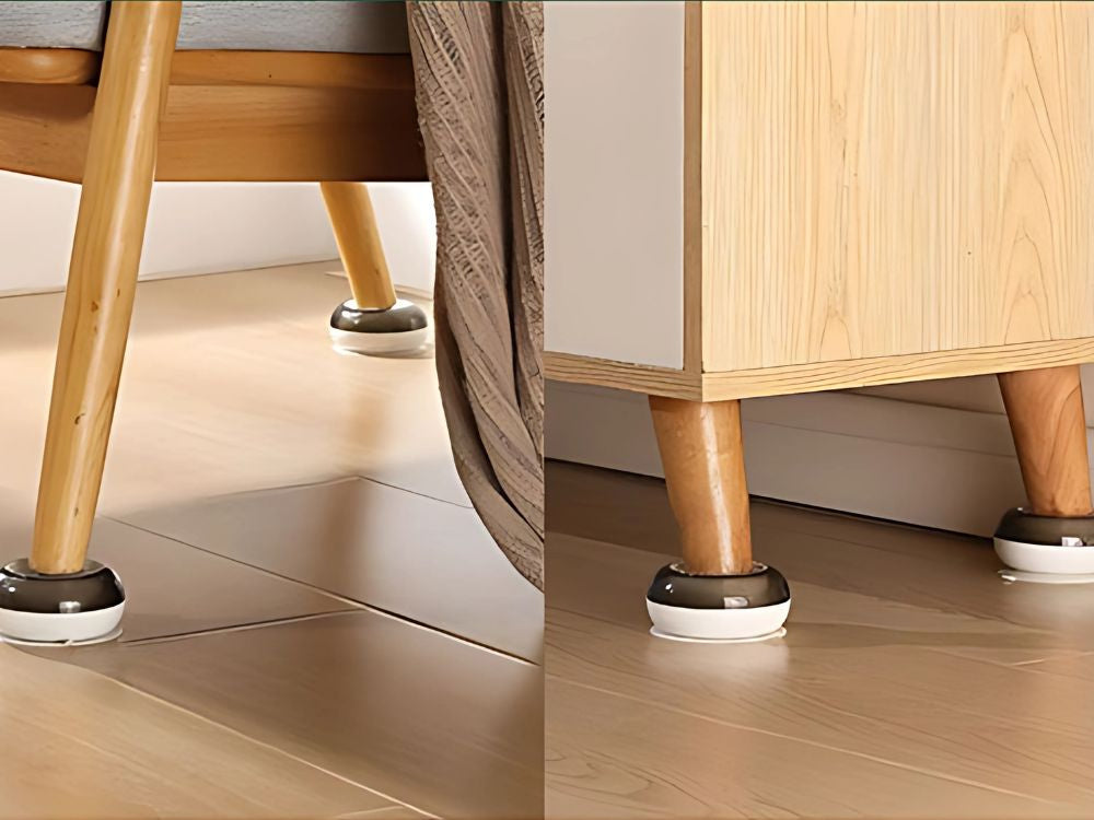 Vibrācijas novēršanas spilventiņi veļas mašīnai, mēbelēm, trauku mazgājamajai mašīnai, 4 gab.