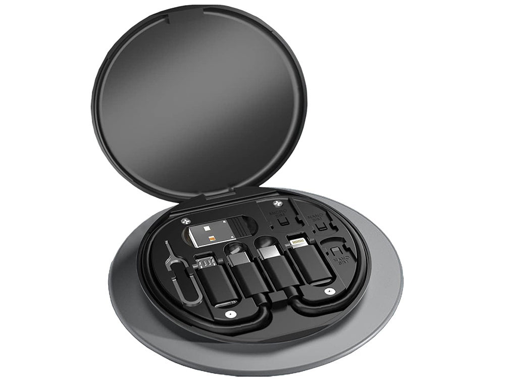 Adapteru komplekts USB kabelim, C tipa, 4in1, mikro apgaismojums, 60W