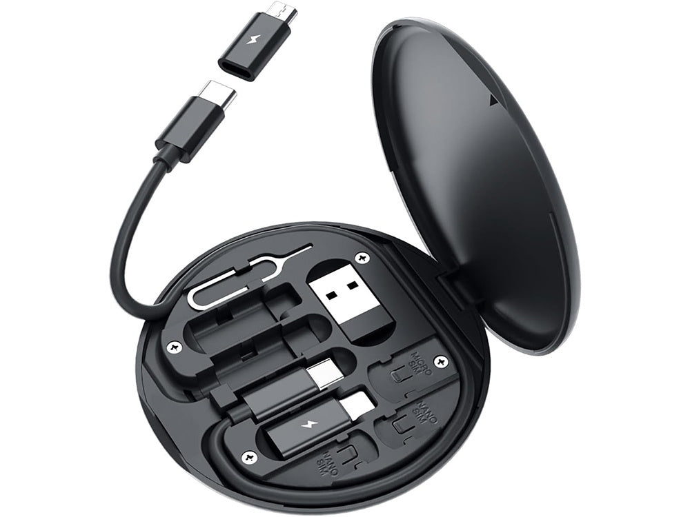 Adapteru komplekts USB kabelim, C tipa, 4in1, mikro apgaismojums, 60W