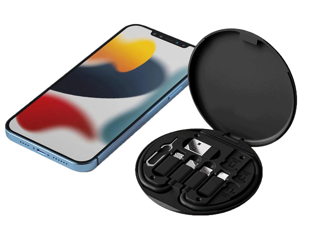 Adapteru komplekts USB kabelim, C tipa, 4in1, mikro apgaismojums, 60W