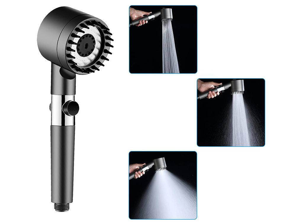 Dušas klausule 3 režīmi ar nomaināmu filtra apturēšanas funkciju, ekonomiska