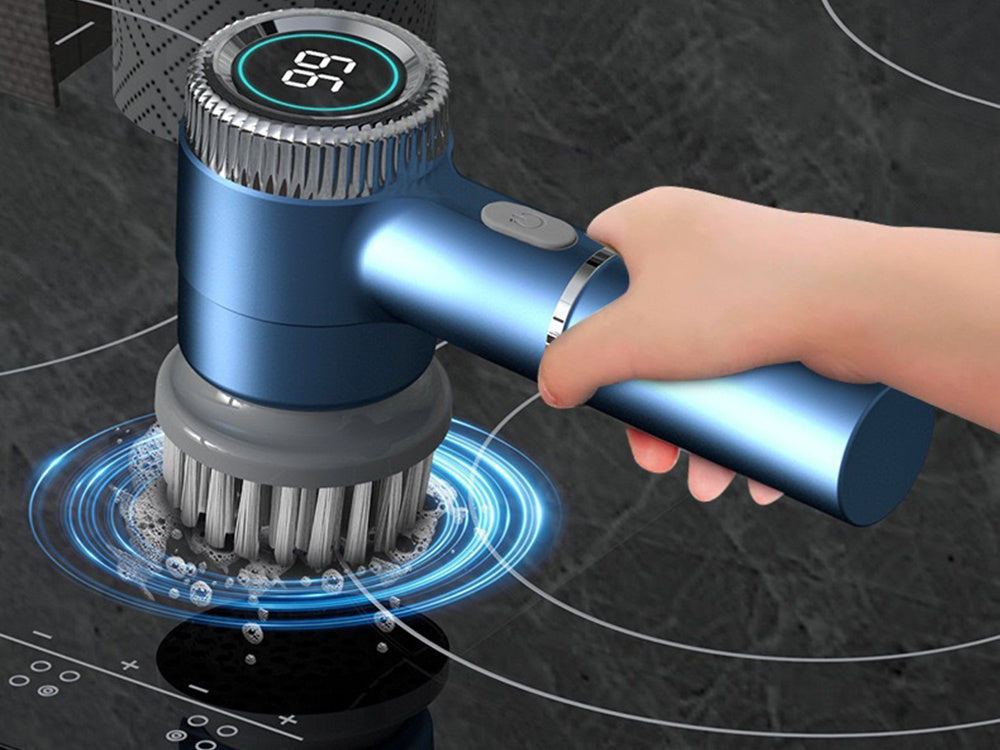 Bezvadu elektriskā rotējošā birste virtuves tīrīšanai 5in1