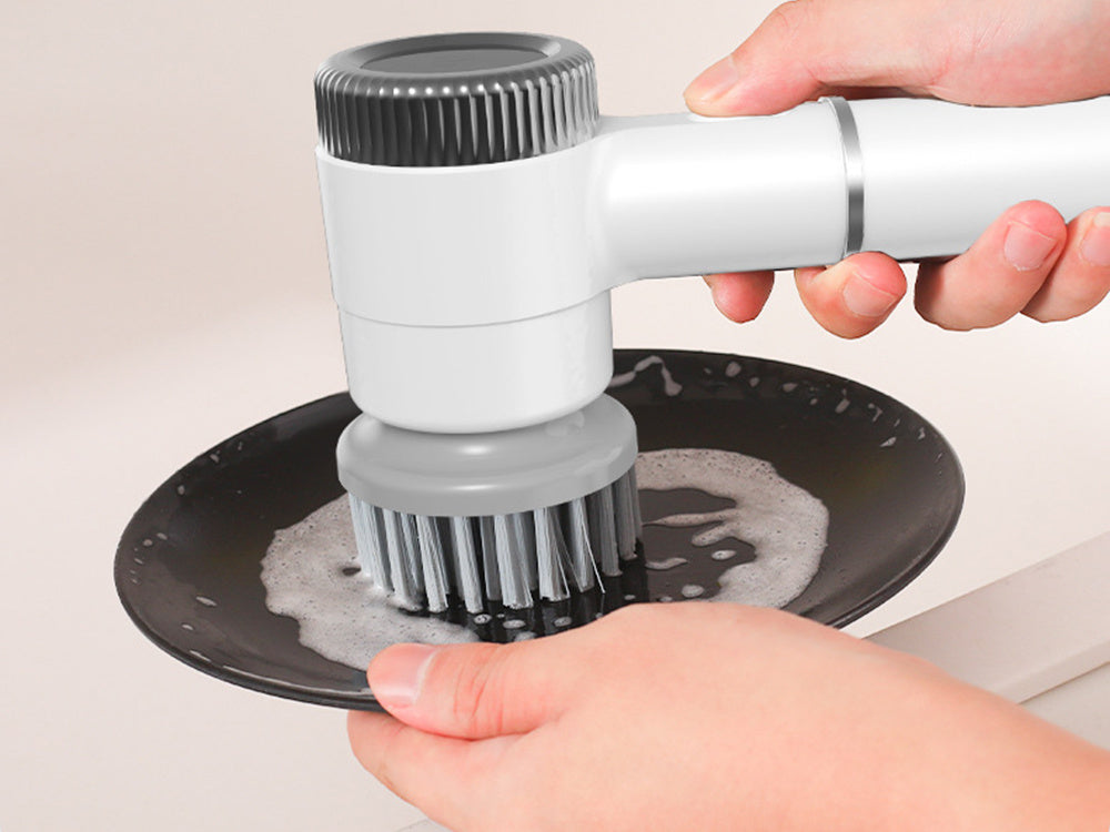 Bezvadu elektriskā rotējošā birste virtuves tīrīšanai 5in1